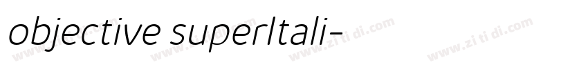 objective superItali字体转换